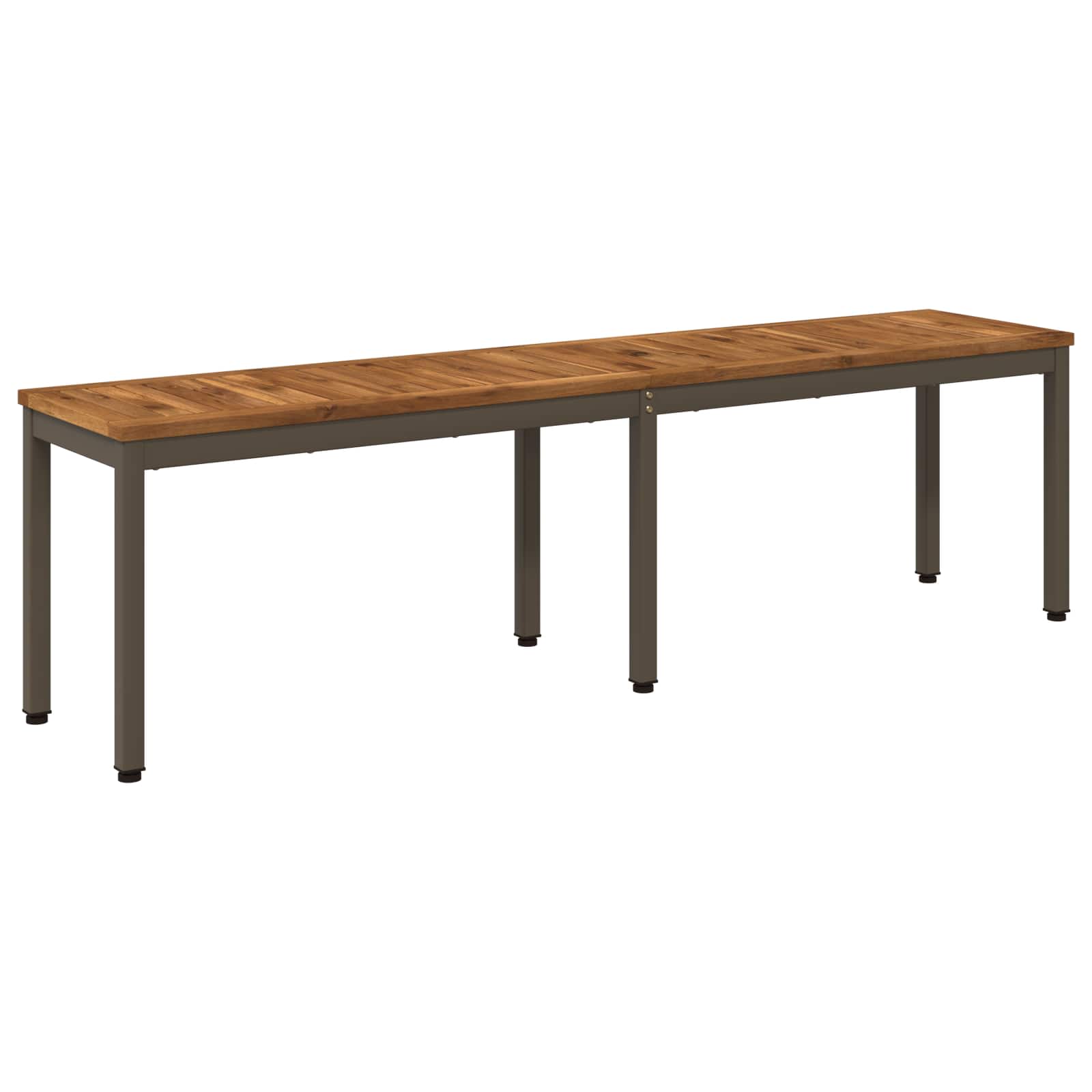 vidaXL Garden Bench 161 x 35 x 45 cm Solid Acacia Wood Rectangular 2