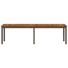 vidaXL Garden Bench 161 x 35 x 45 cm Solid Acacia Wood Rectangular 3