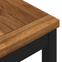 vidaXL Garden Dinner Table Natural and Black 108.5 x 55 x 75 cm 6