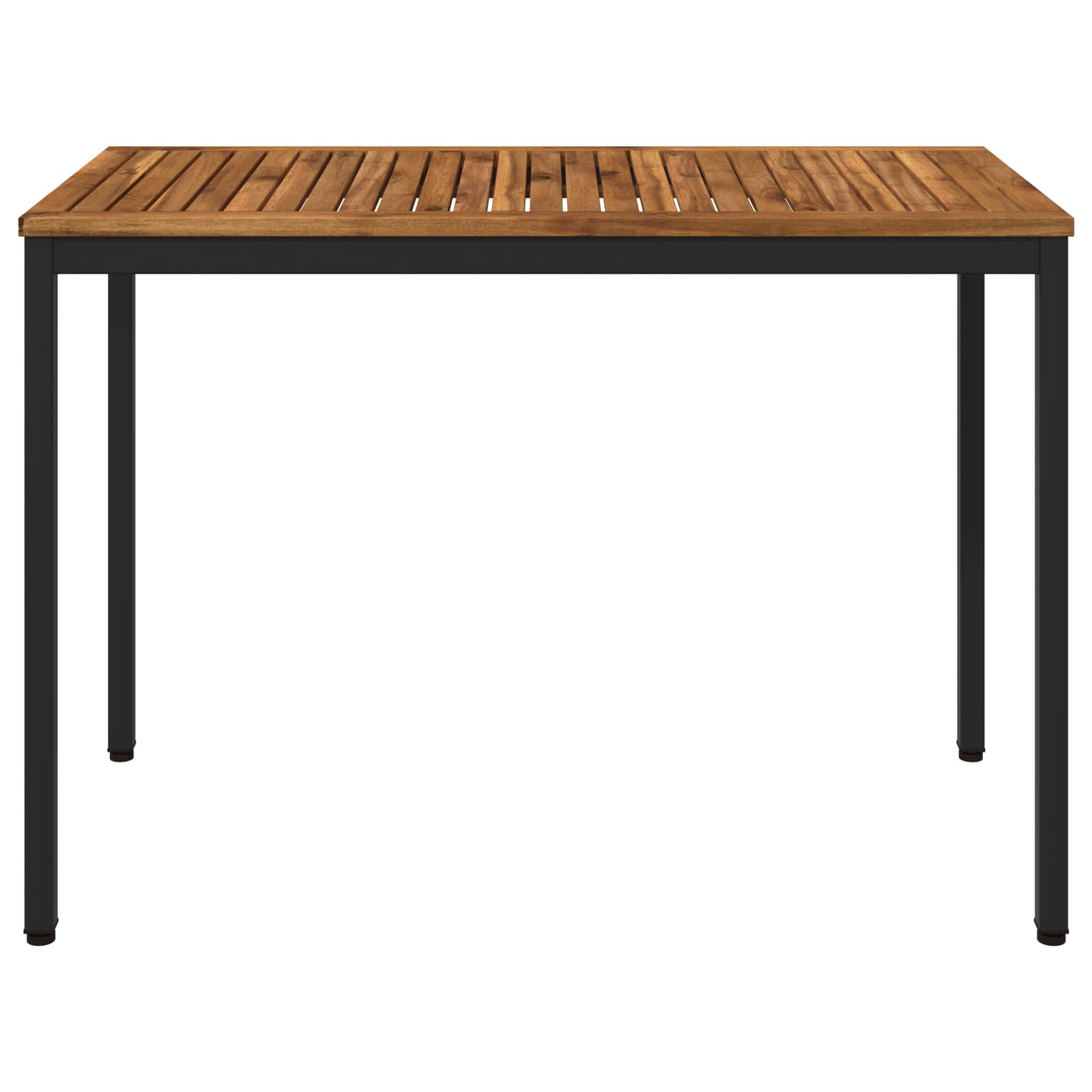 vidaXL Garden Dinner Table Natural and Black 108.5 x 55 x 75 cm 3