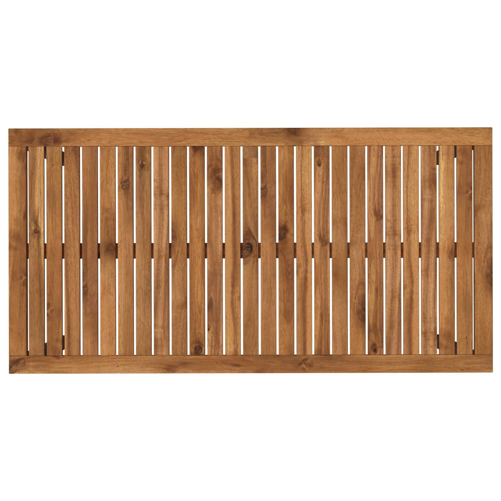 vidaXL Garden Dinner Table Natural and Black 108.5 x 55 x 75 cm 5