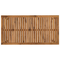 vidaXL Garden Dinner Table Natural and Black 108.5 x 55 x 75 cm 5
