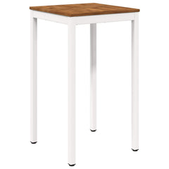 vidaXL Garden Bar Table Natural and White 60 x 60.5 x 105 cm 2