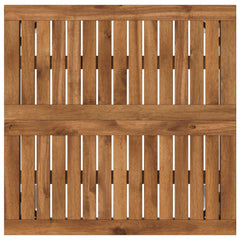 vidaXL Garden Bar Table Natural and White 60 x 60.5 x 105 cm 4