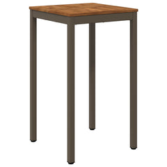 vidaXL Garden Bar Table Natural and Coffee 60 x 60.5 x 105 cm 2