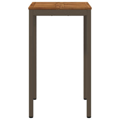 vidaXL Garden Bar Table Natural and Coffee 60 x 60.5 x 105 cm 3