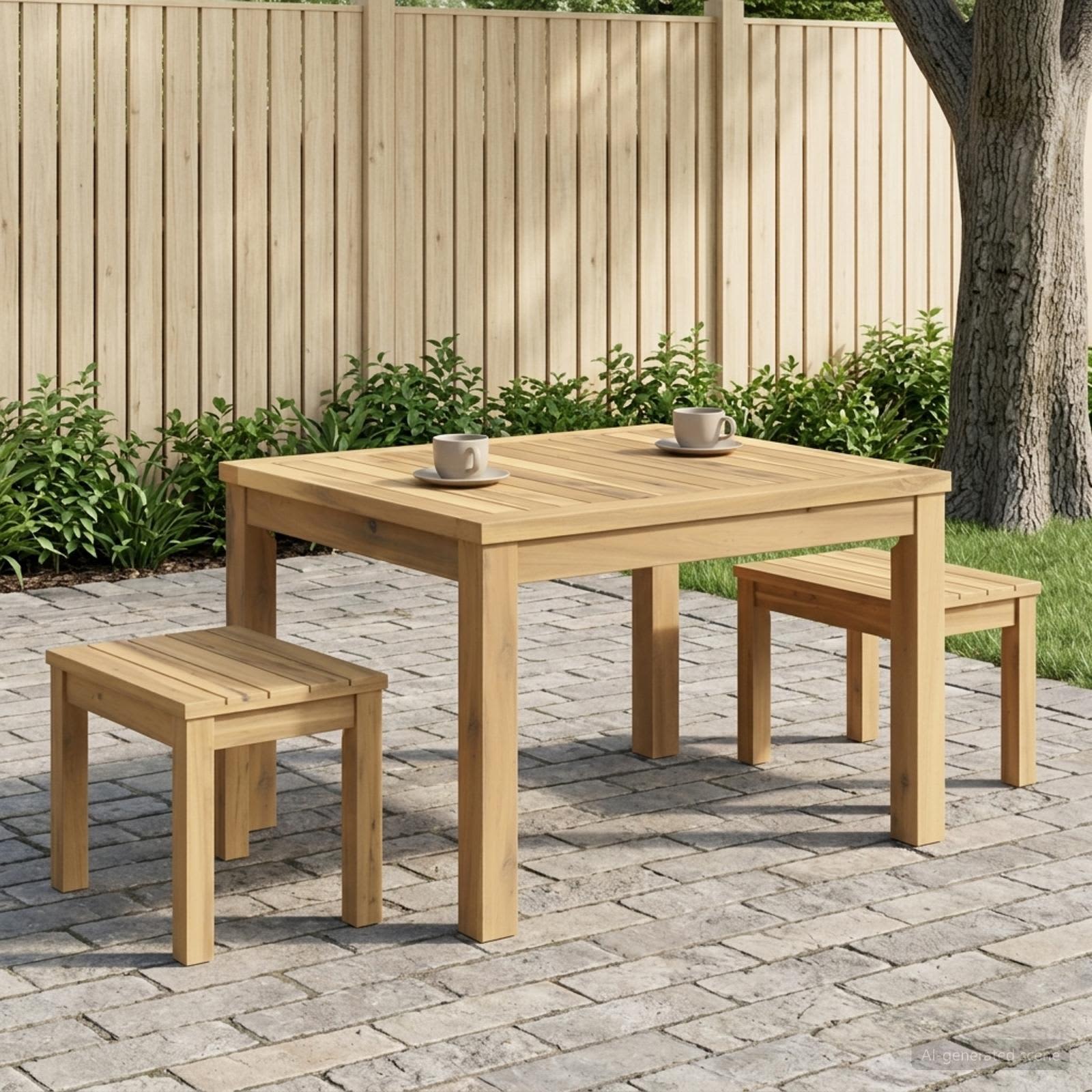 vidaXL Coffee Table White 50 x 60.5 x 36 cm Solid Acacia Wood 1