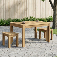 vidaXL Coffee Table White 50 x 68.5 x 36 cm Solid Acacia Wood 1