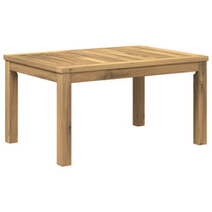 vidaXL Coffee Table White 50 x 68.5 x 36 cm Solid Acacia Wood 2