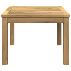 vidaXL Coffee Table White 50 x 68.5 x 36 cm Solid Acacia Wood 5