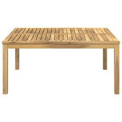 vidaXL Coffee Table White 100 x 100.5 x 45 cm Solid Acacia Wood 4