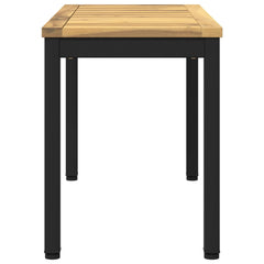 vidaXL Garden Bench 80.5 x 35 x 45 cm Solid Acacia Wood Rectangular 4