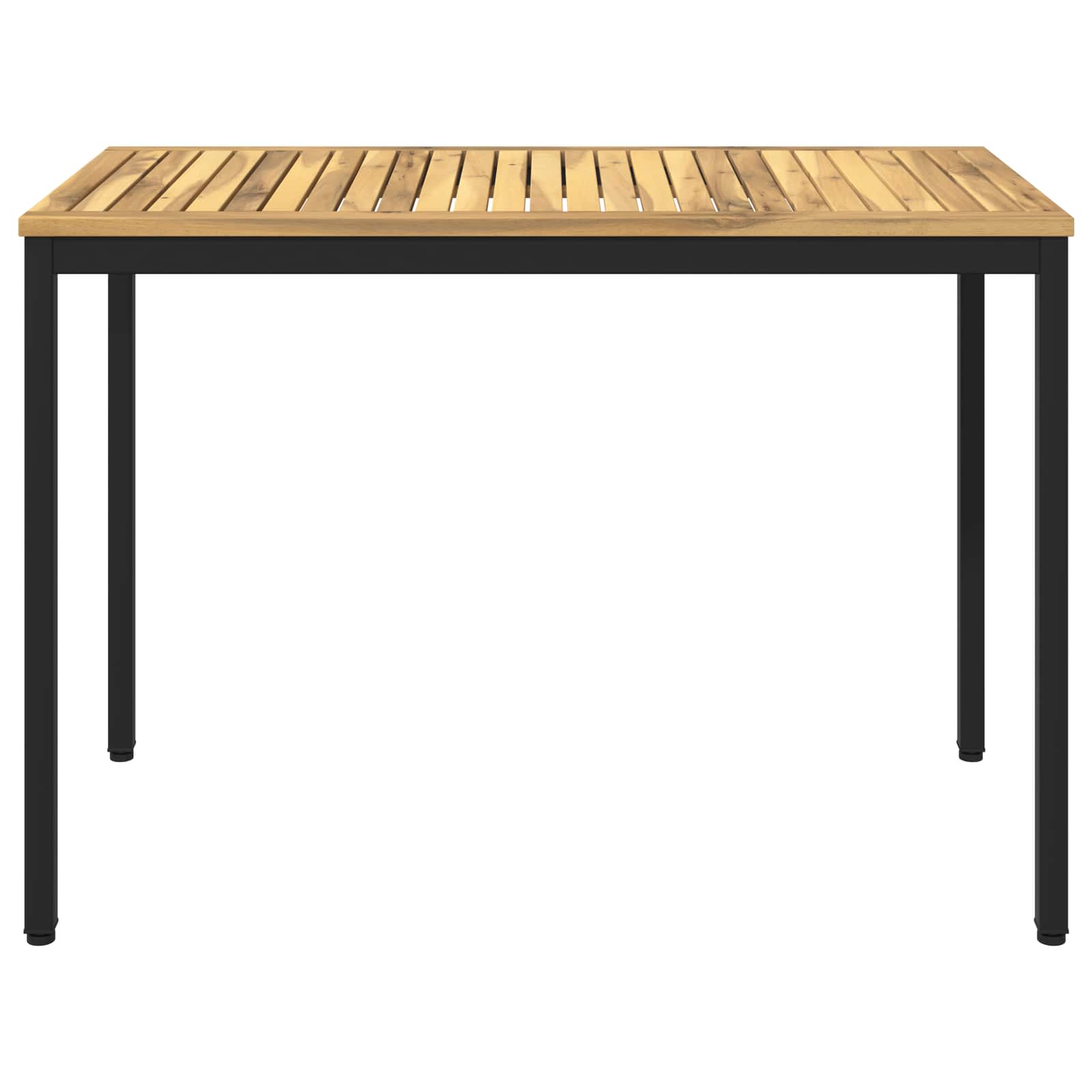 vidaXL Garden Dinner Table White and Black 108.5 x 55 x 75 cm 3