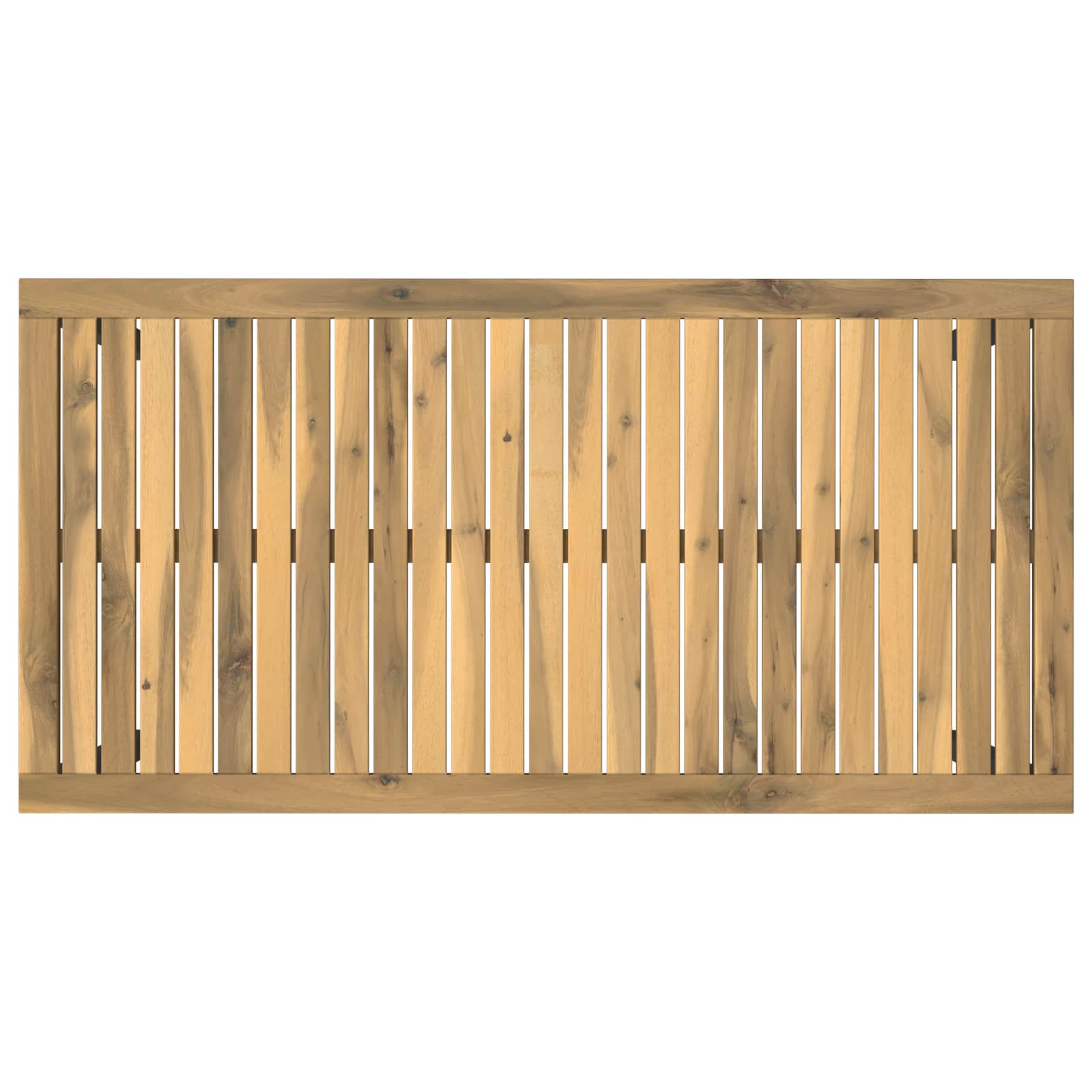 vidaXL Garden Dinner Table White and Black 108.5 x 55 x 75 cm 5