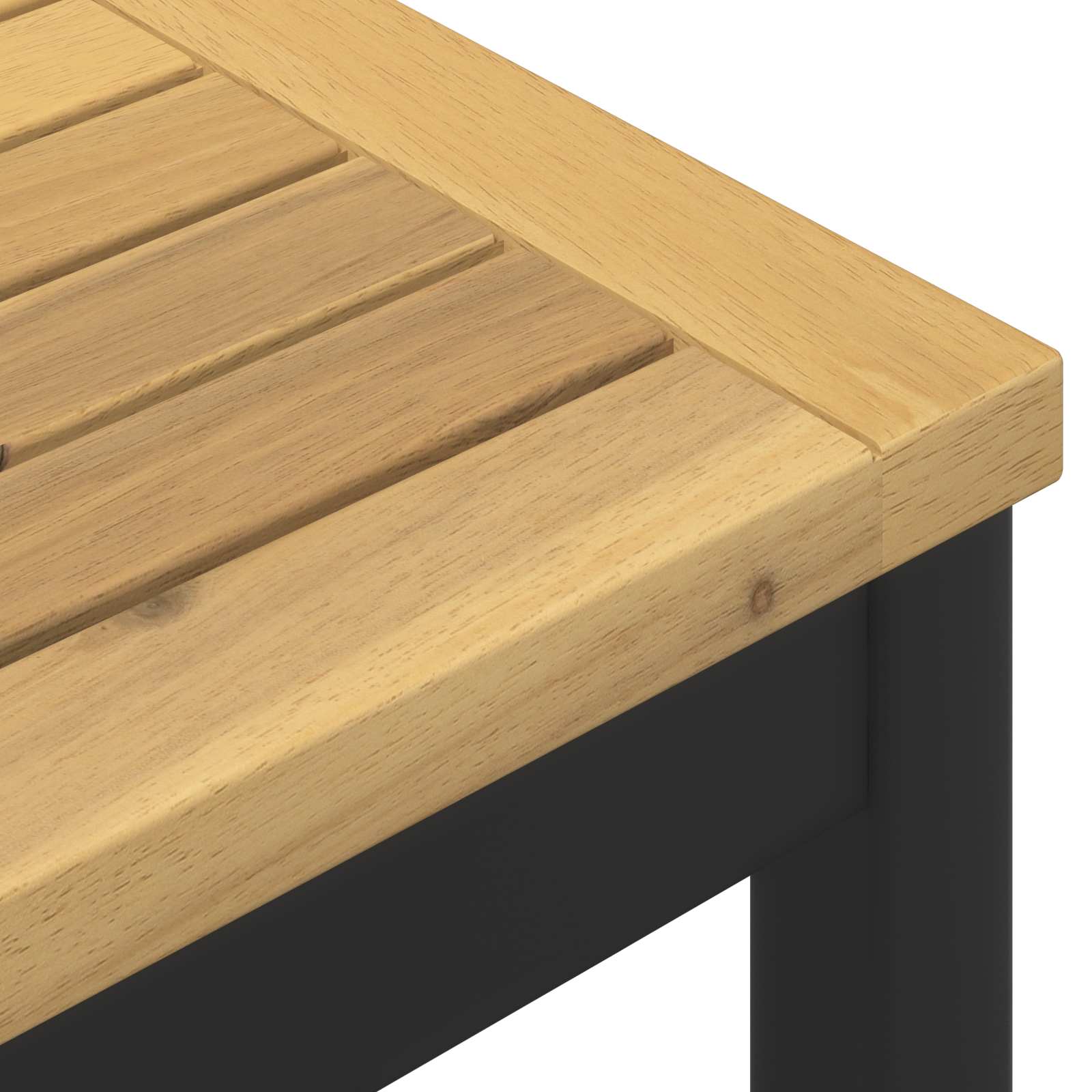 vidaXL Garden Bar Table White and Black 60 x 60.5 x 105 cm 5