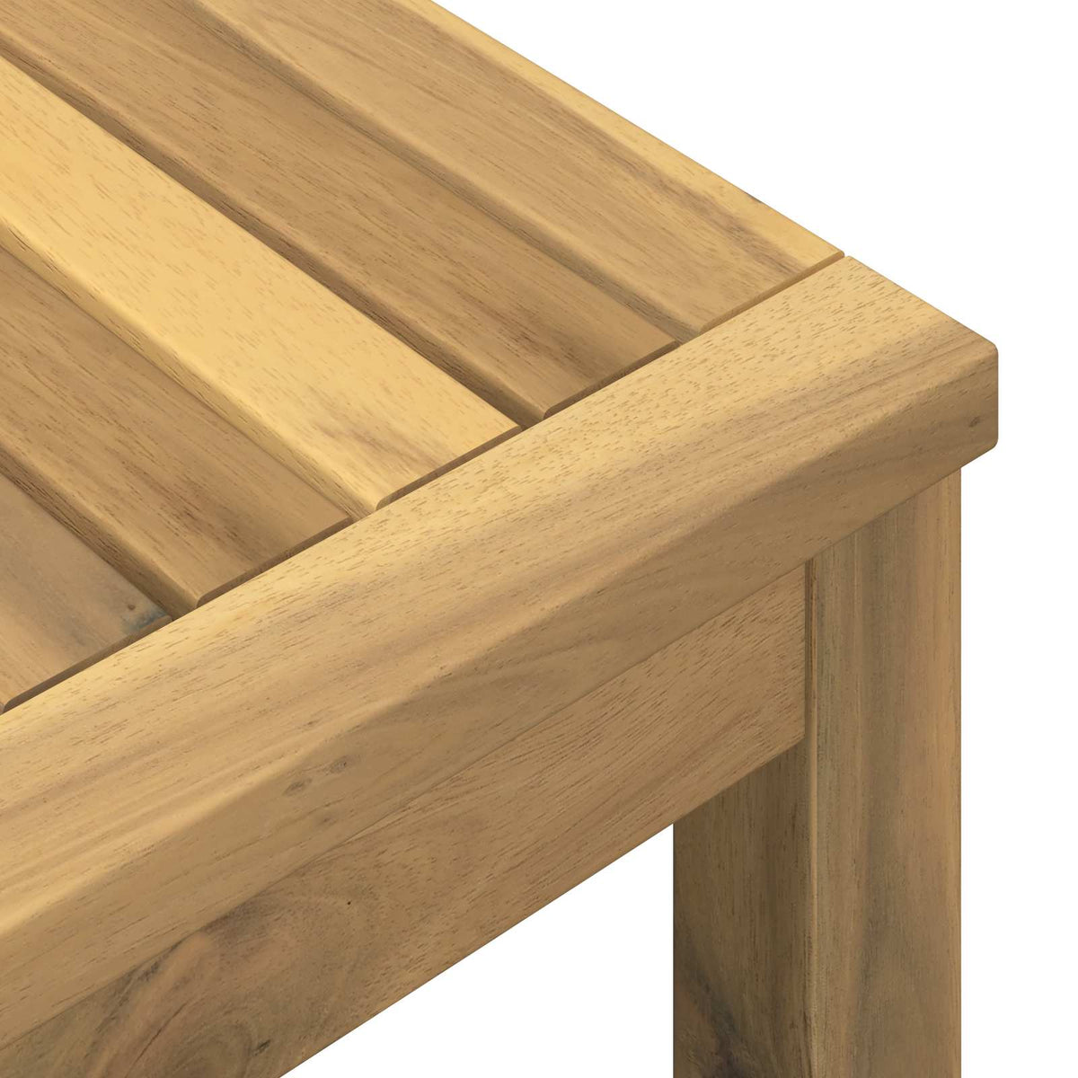 Coffee Table Solid Acacia Wood Whitewash 40.5 cm 40 cm