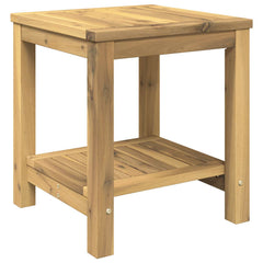 vidaXL Coffee Table Whitewash 40.5 x 40 x 45 cm Solid Acacia Wood 2