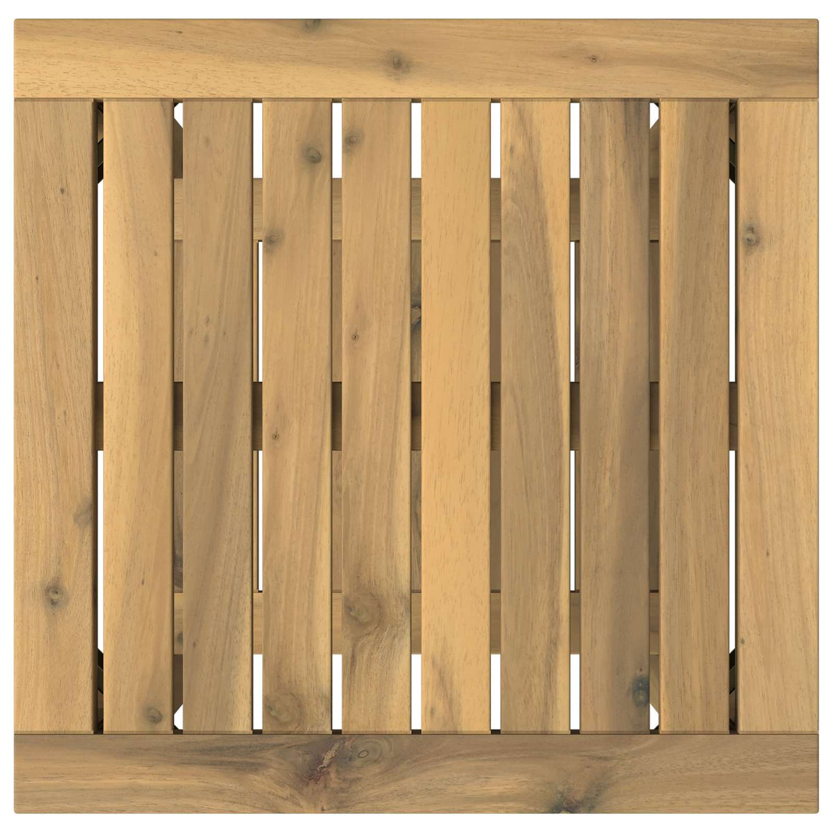 vidaXL Coffee Table Whitewash 40.5 x 40 x 45 cm Solid Acacia Wood 4