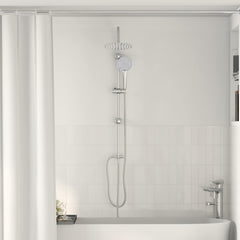 Shower System 47 x 20 x 95 cm Stainless Steel Silver Round