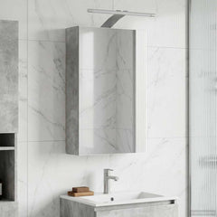 vidaXL Bathroom Mirror Cabinet Concrete Grey 30 x 10.5 x 50 cm 1