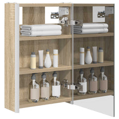 vidaXL Bathroom Mirror Cabinet Sonoma Oak 33 x 11.5 x 50 cm 3