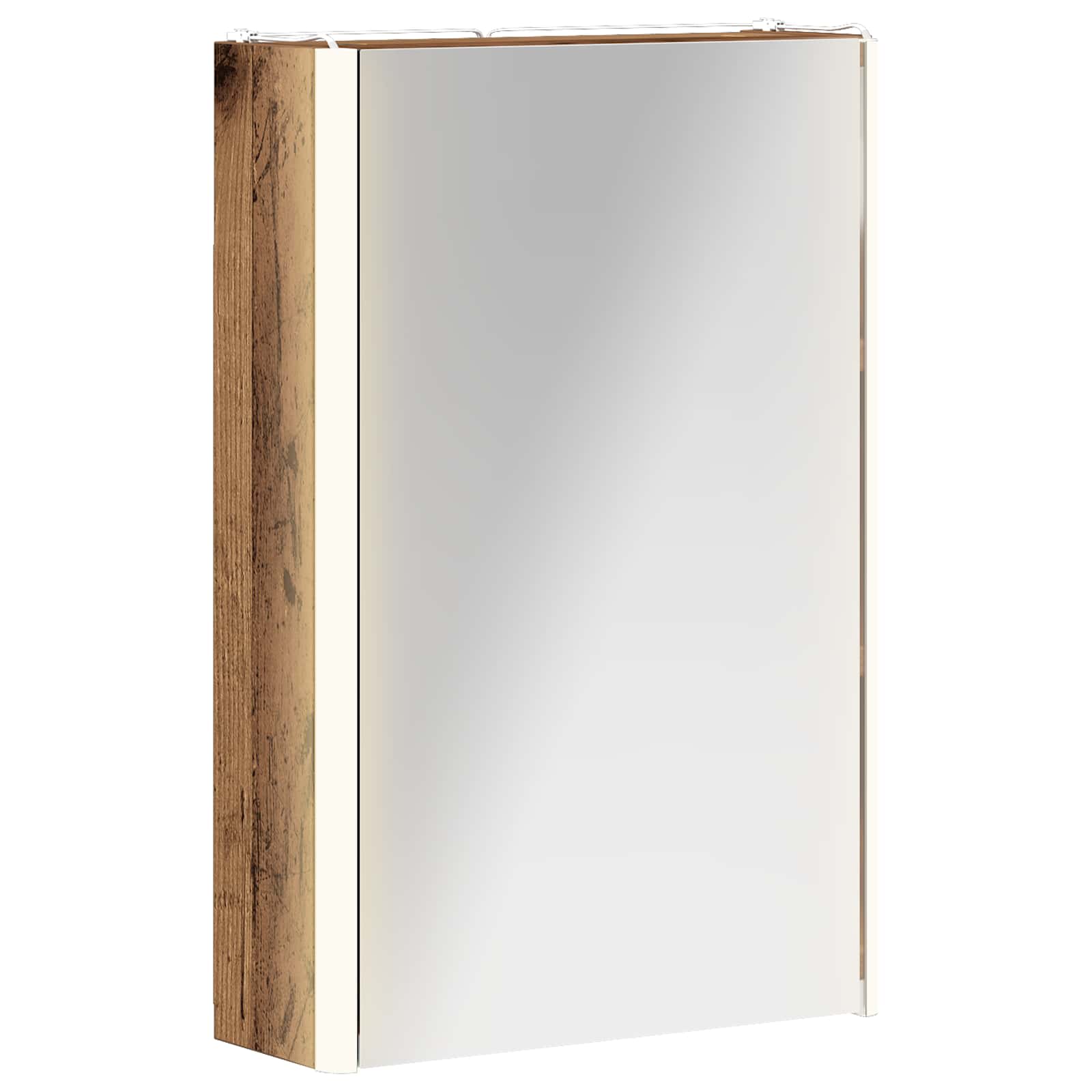vidaXL Bathroom Mirror Cabinet Old Wood 33 x 11.5 x 50 cm 2