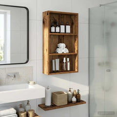 vidaXL Bathroom Wall Cabinet Old Wood 40 x 14 x 70 cm Engineered wood 5