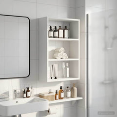 vidaXL Bathroom Wall Cabinet White 40 x 16 x 62.5 cm Engineered wood 4