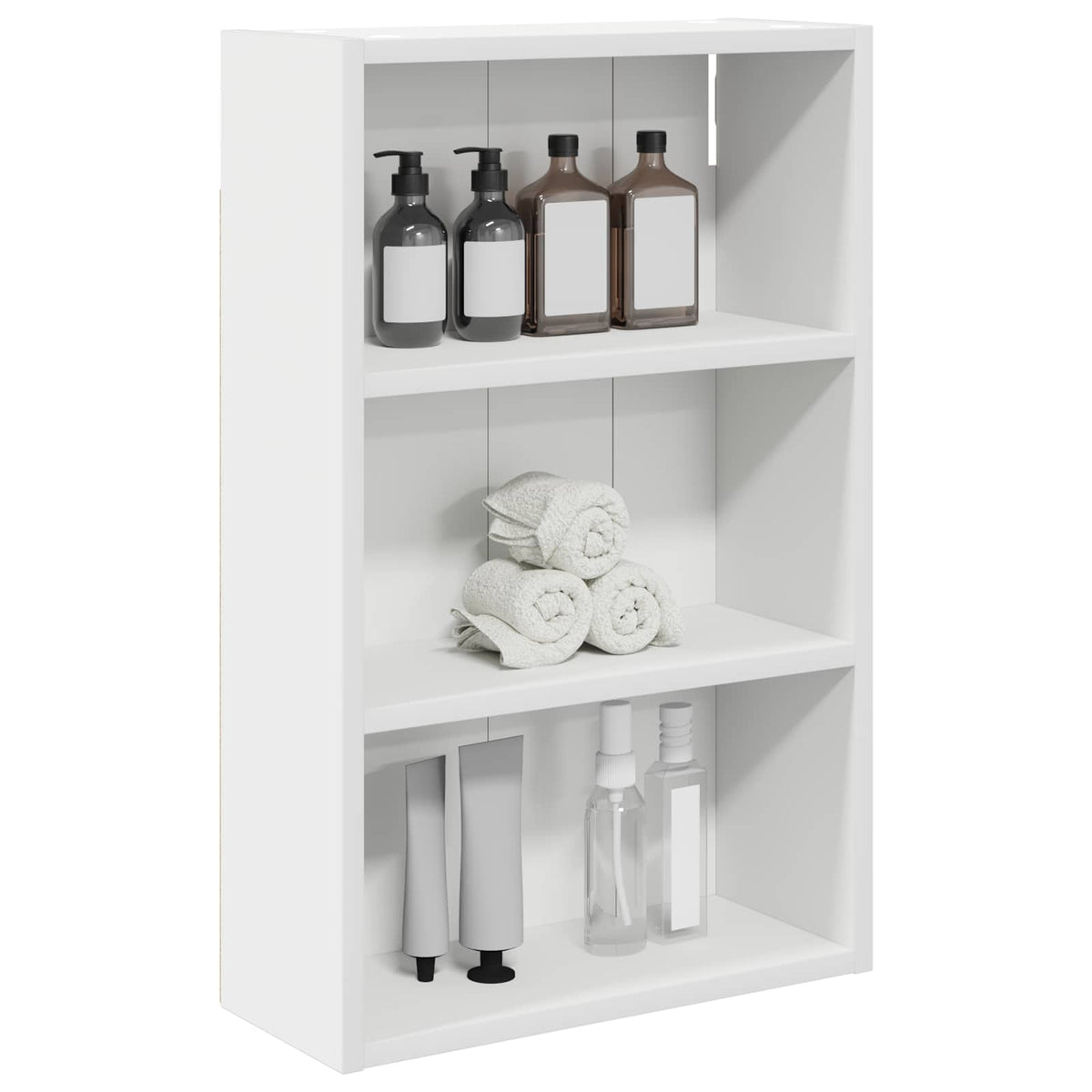 vidaXL Bathroom Wall Cabinet White 40 x 16 x 62.5 cm Engineered wood 3