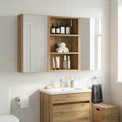 vidaXL Bathroom Wall Cabinet Artisan Oak 40 x 16 x 62.5 cm 4