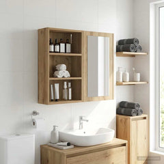 vidaXL Bathroom Wall Cabinet Artisan Oak 40 x 16 x 62.5 cm 5