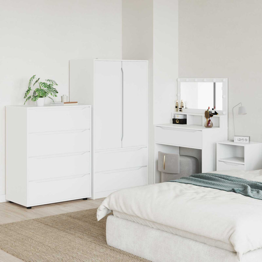 vidaXL Storage Cabinets 80 x 48 x 105 cm Engineered Wood White 1