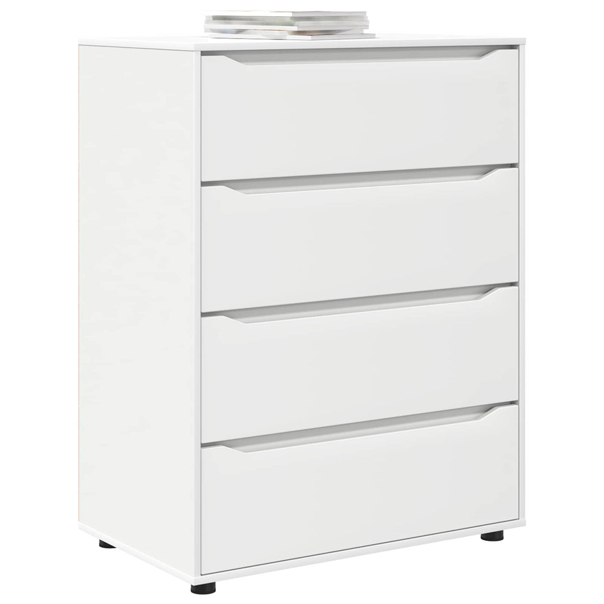 Storage Cabinets 80 x 48 x 105 cm Engineered Wood Depth 48 cm Height 105 cm Width 80 cm White