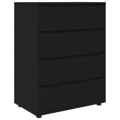 Storage Cabinets 80 x 48 x 105 cm Engineered Wood Depth 48 cm Height 105 cm Width 80 cm Black