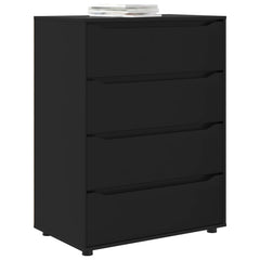 Storage Cabinets 80 x 48 x 105 cm Engineered Wood Depth 48 cm Height 105 cm Width 80 cm Black