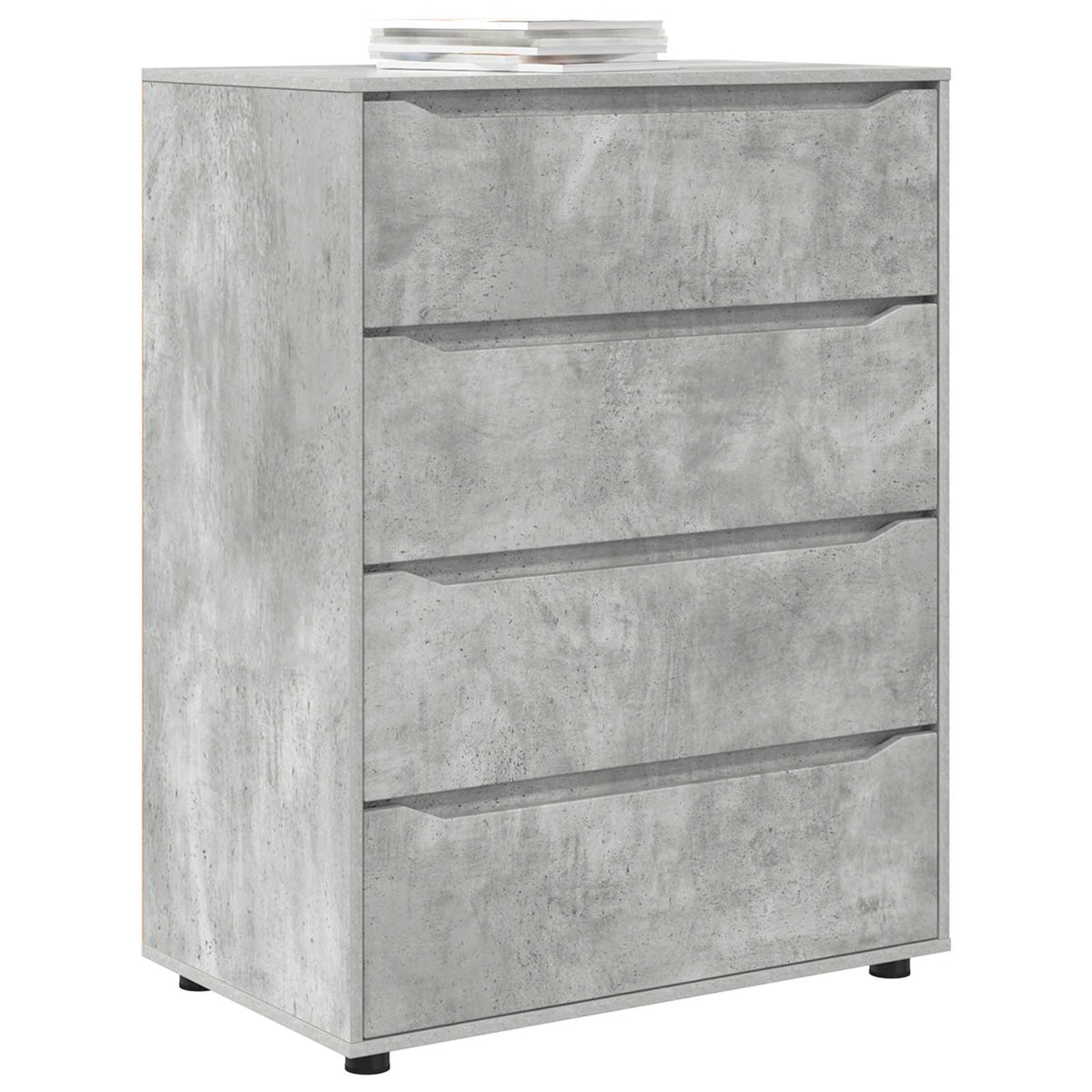 Storage Cabinets 80 x 48 x 105 cm Engineered Wood Depth 48 cm Height 105 cm Width 80 cm Concrete grey