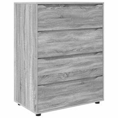 Storage Cabinets 80 x 48 x 105 cm Engineered Wood Depth 48 cm Height 105 cm Width 80 cm Grey sonoma
