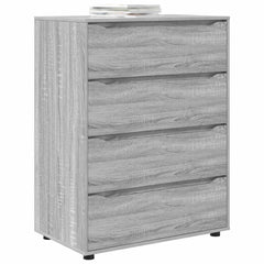 Storage Cabinets 80 x 48 x 105 cm Engineered Wood Depth 48 cm Height 105 cm Width 80 cm Grey sonoma