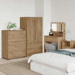 Storage Cabinets 80 x 48 x 105 cm Engineered Wood Depth 48 cm Height 105 cm Width 80 cm Artisan oak