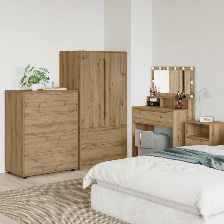 vidaXL Storage Cabinets 80 x 48 x 105 cm Engineered Wood Artisan Oak 1