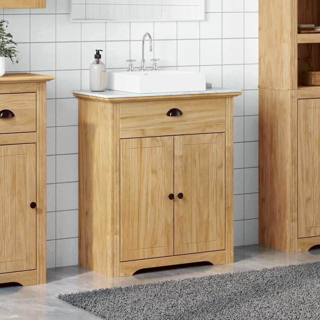 Bathroom Sink Cabinet "BODO" 70x35x80 cm Honey brown
