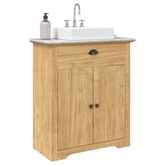 Bathroom Sink Cabinet "BODO" 70x35x80 cm Honey brown