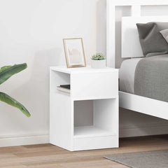 vidaXL End Table 2 pcs White 30.5 x 30 x 45 cm Engineered Wood 1