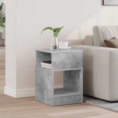 vidaXL End Table Concrete Grey 30.5 x 30 x 45 cm Engineered Wood 1