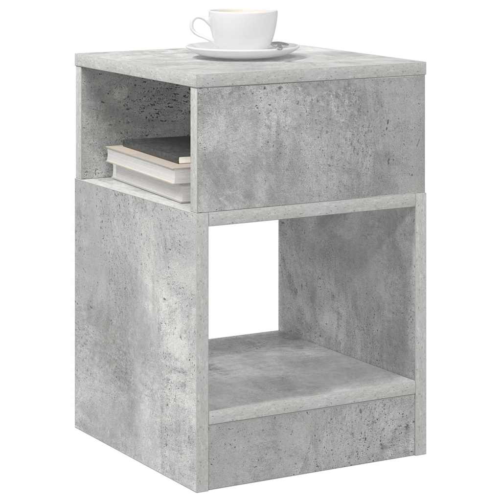 vidaXL End Table Concrete Grey 30.5 x 30 x 45 cm Engineered Wood 3