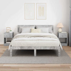 vidaXL End Table 2 pcs Concrete Grey 30.5 x 30 x 45 cm Engineered Wood 4