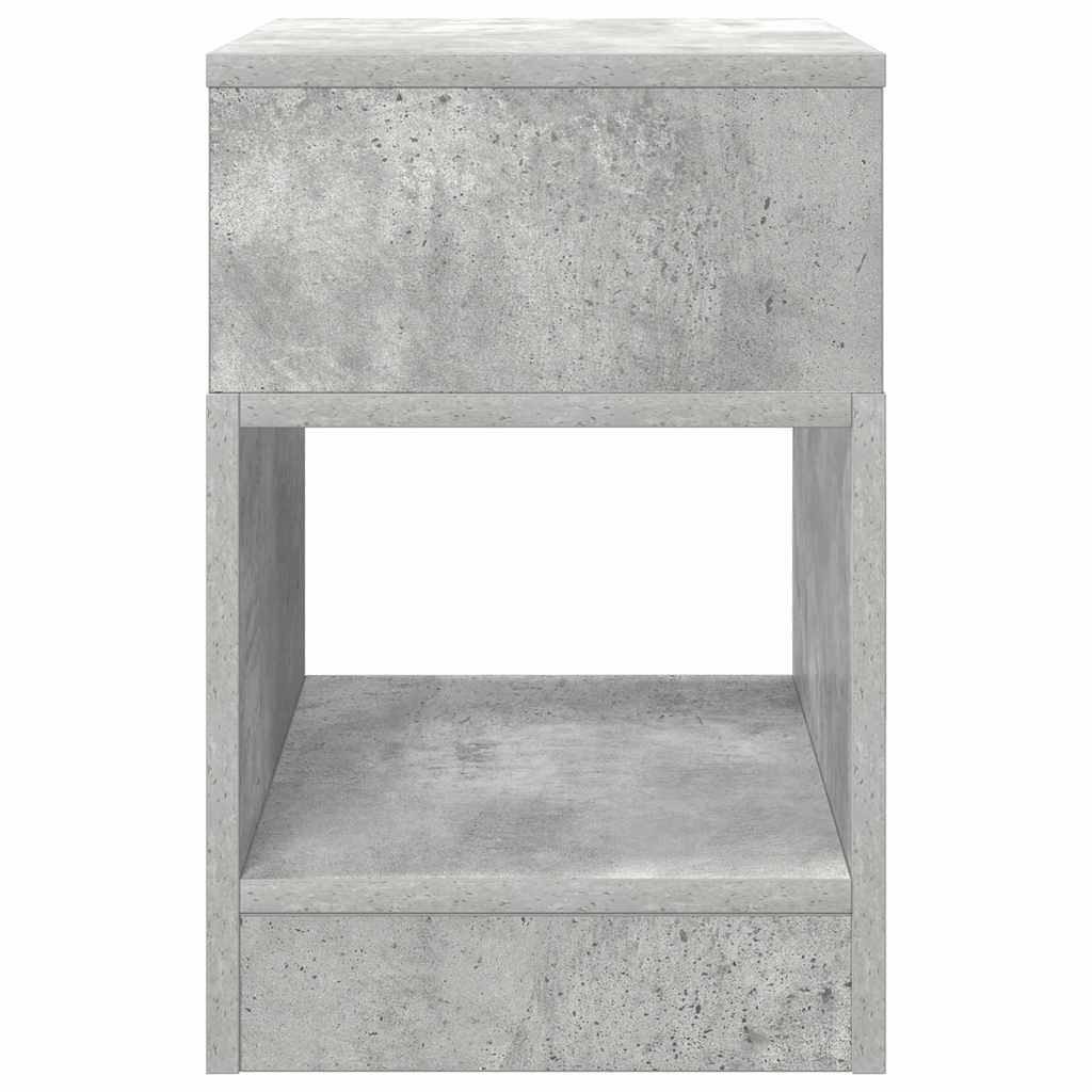 vidaXL End Table 2 pcs Concrete Grey 30.5 x 30 x 45 cm Engineered Wood 6