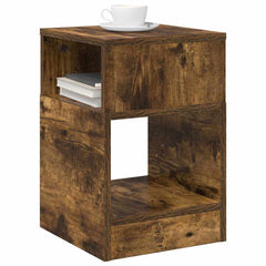 vidaXL End Table 2 pcs Smoked Oak 30.5 x 30 x 45 cm Engineered Wood 3