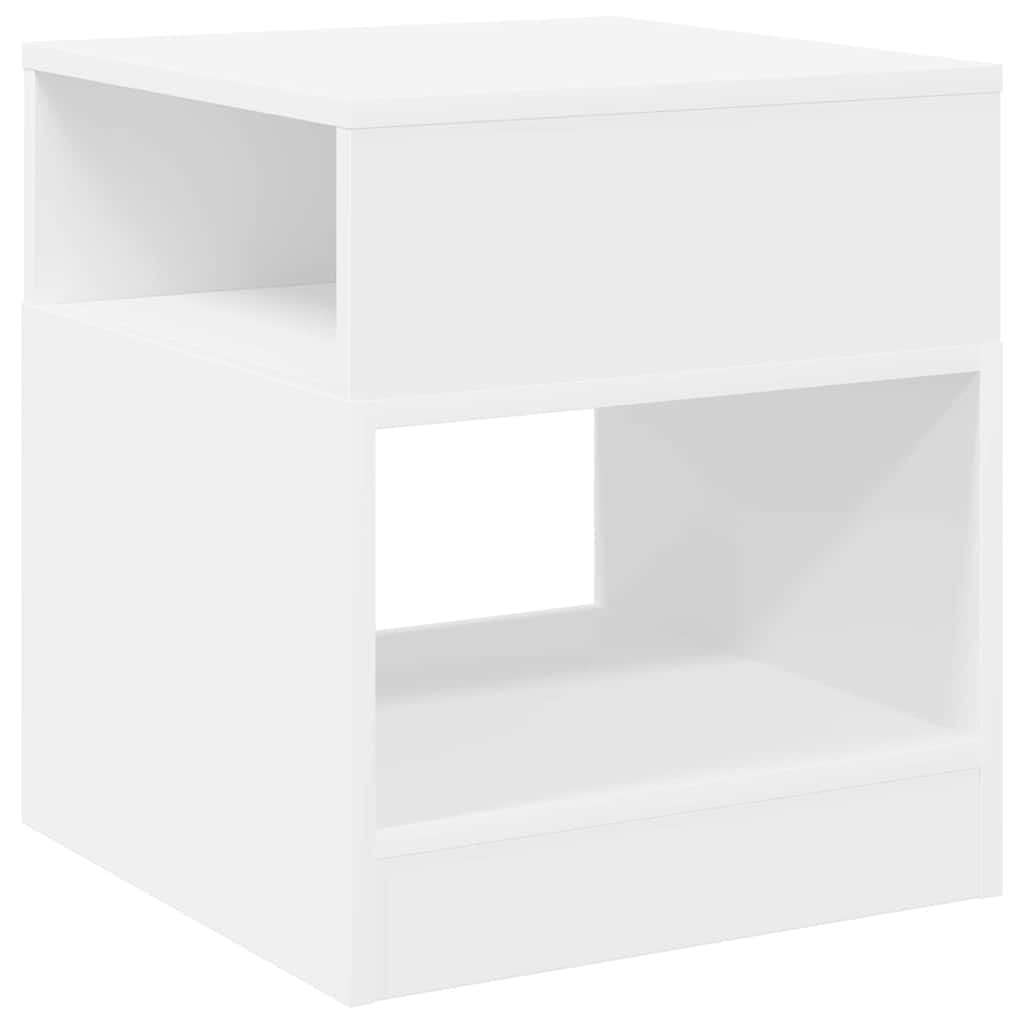 vidaXL End Table White 40.5 x 40 x 45 cm Engineered Wood 2