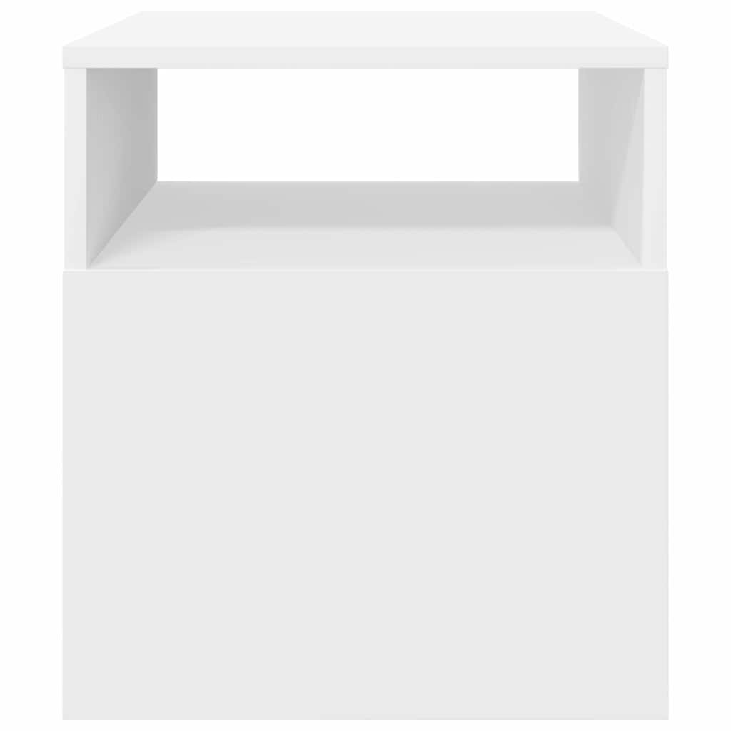 vidaXL End Table White 40.5 x 40 x 45 cm Engineered Wood 6